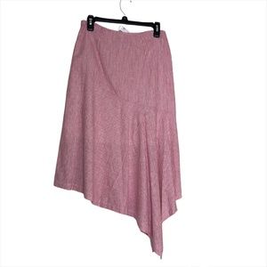 LINEA DONNA Asymmetrical Stripe Skirt Size Small
